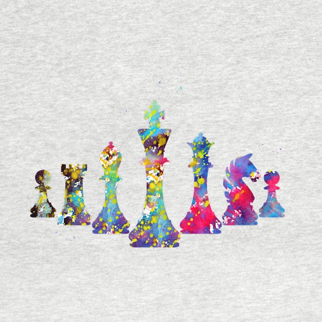 Chess pieces by erzebeth